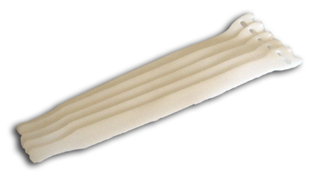 Picture of White Velcro Cable Wrap 5 pack