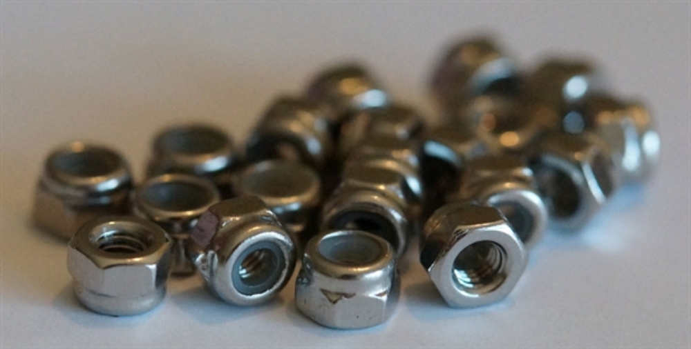 Picture of 20 x 3mmm Stainless Steel Lock Nuts