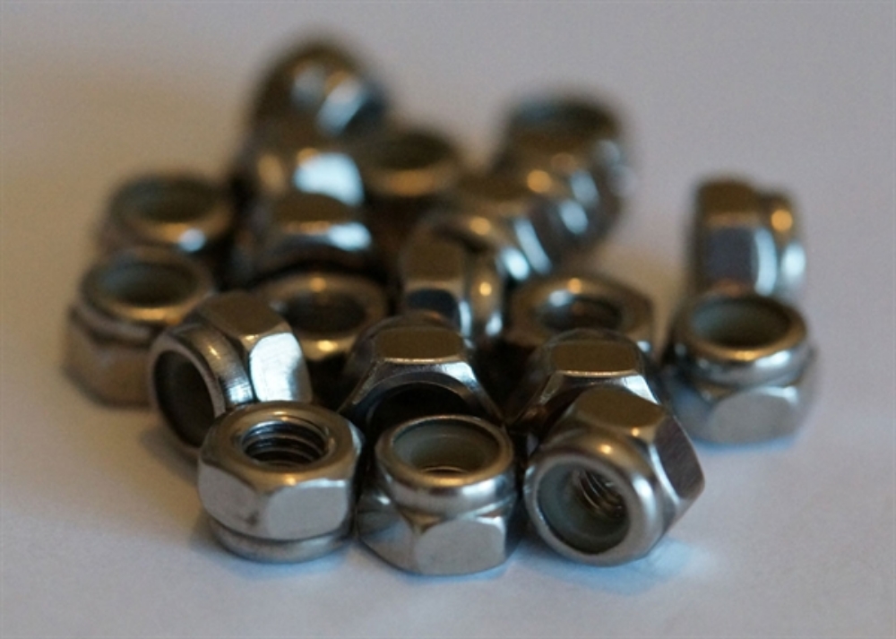 Picture of 50 x 4mmm Stainless Steel Lock Nuts