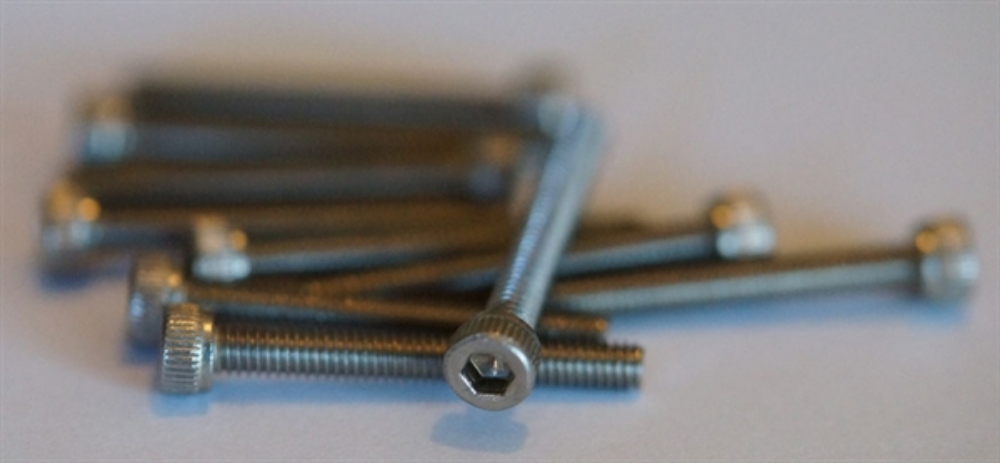 Picture of 10 x 2.5mm x 20mm long Stainless Socket Head