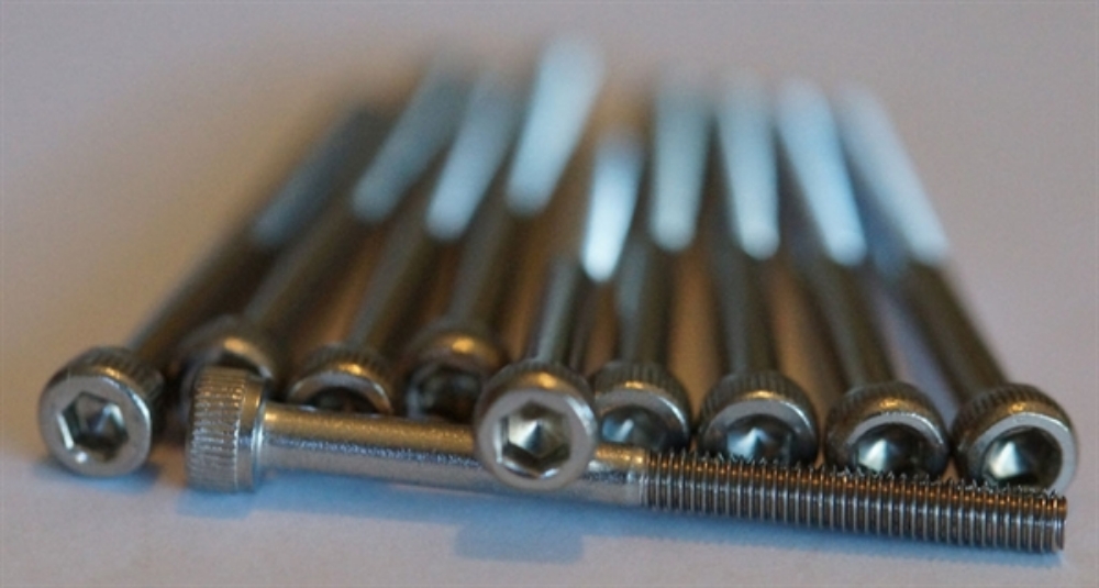 Picture of 10 x 3mm x 35mm long Stainless Socket Head