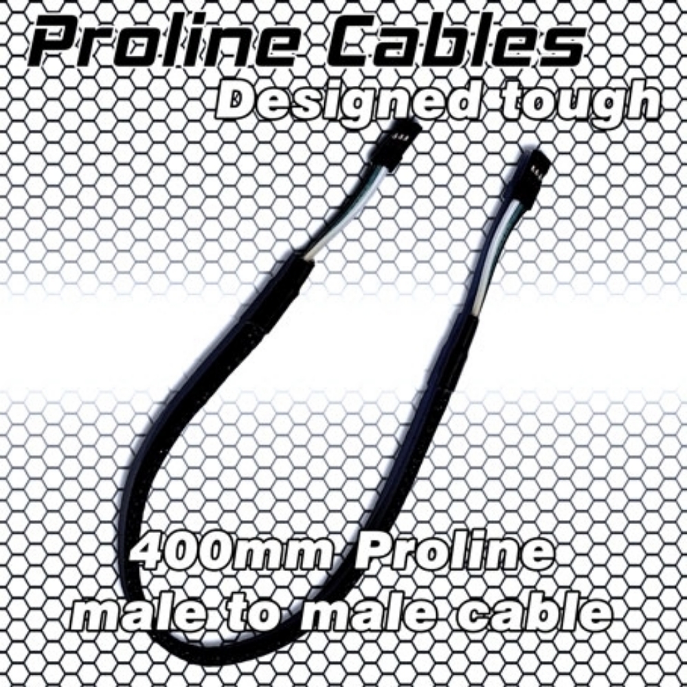 400mm Proline male to male cables