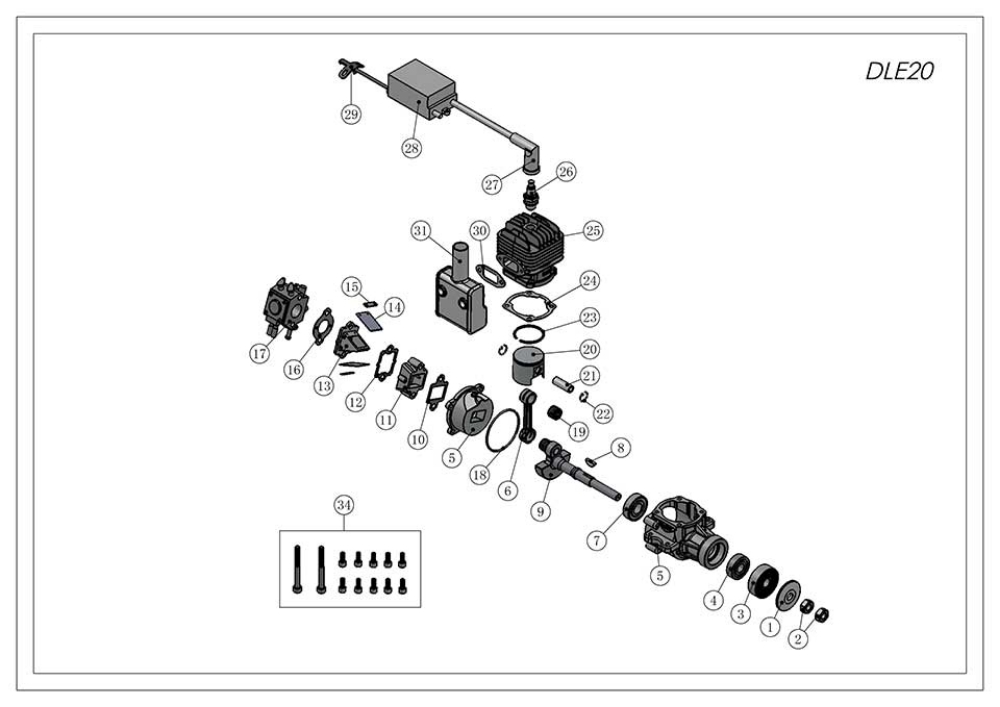 DLE20 Exploded View