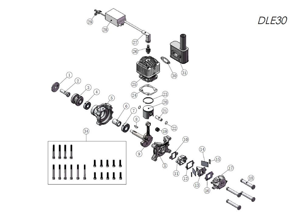 DLE30 Exploded View